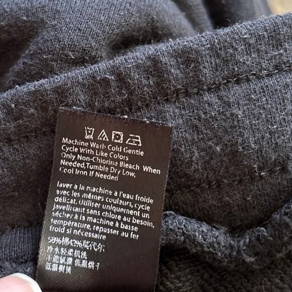 Barefoot Dreams Malibu Collection Size M French Terry Jogger Sweatpants Black - Picture 5 of 5